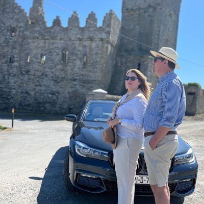 Private Day Tour Guests enjoying the Hook Peninsula at Slade Castle Private Day Tours