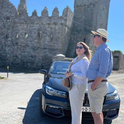 Private Day Tour Guests enjoying the Hook Peninsula at Slade Castle Private Day Tours